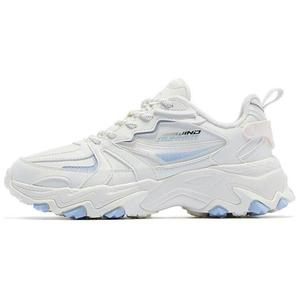 Кроссовки QIAODAN Chunky Sneakers Women's Low-top White/Blue, белый/синий
