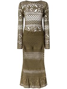 PINKO платье макси, зеленый