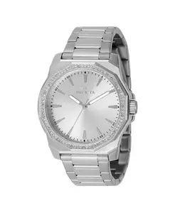 Мужские кварцевые часы Speedway 49104 с тремя стрелками и серебристым циферблатом Invicta, silver