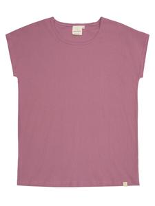 Пижамная рубашка greenjama Lässiges T-Shirt aus Derby-Rib, Berry