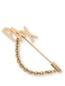 Брошь Pax с цепочкой Moschino, золотой
