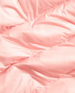 Детский пуховик для девочки с капюшоном и пеплумом Polo Ralph Lauren, розовый