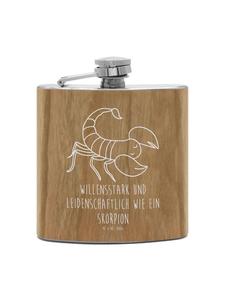 Mr. & Mrs. Panda Фляжка Flachmann Pinguine Kuscheln ohne Spruch in Braun