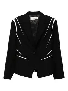 Шерстяной пиджак Feng Chen Wang, черный