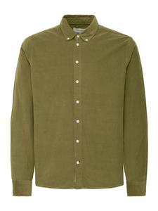 Рубашка на пуговицах классического кроя BLEND, оливковый