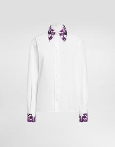 Хлопковая рубашка Dolce & Gabbana, белый