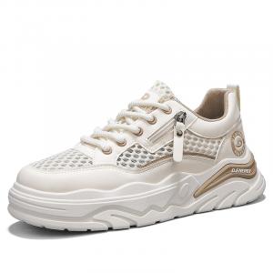 SHOUBA Низкие скейтерские кроссовки мужские бежево-хаки, цвет Beige Khaki