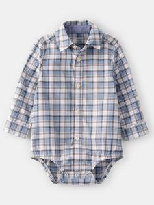 OshKosh Боди-рубашка светло-голубого/белого цвета