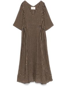 Henrik Vibskov платье макси с пуговицами, коричневый