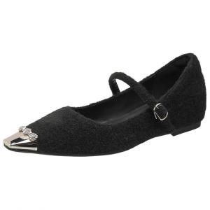 Туфли Мэри Джейн на блочном каблуке женские City camel, Black