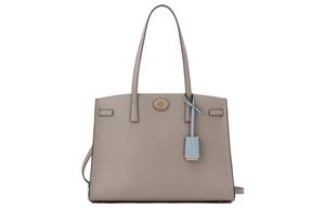 TORY BURCH Женская серая кожаная сумка через плечо кроссбоди Robinson Litchi