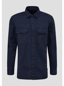 QS Рубашка 5884_темно-синего цвета