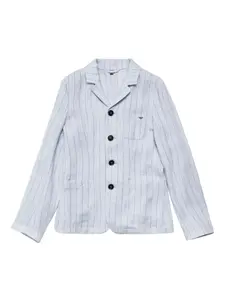 Пиджак в полоску Emporio Armani Kids, синий