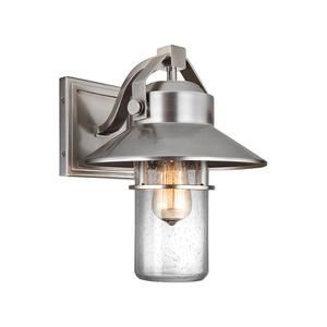 Настенный светильник на улицу Elstead Lighting, 26,7x32,8x31,1 см, серый/нержавеющая стальа
