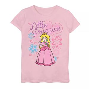 Футболка принцессы в персиковом цвете с розовым цветком для девочек 7–16 лет Licensed Character