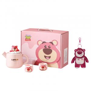 Чайник-кружка High Value/чашка 500 мл/60 мл Disney, One Pot And Two Cups Gift Box Set-Lotso+Lotso Pendant