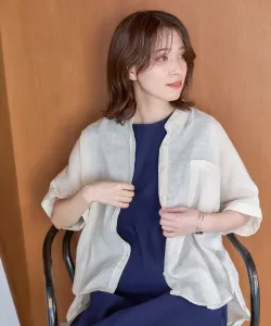 Рубашка с коротким рукавом 100% лён Studio Clip, цвет Ivory 52