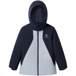 Детская ветровка с капюшоном Moderate CAMEL, ink синий/pine серый