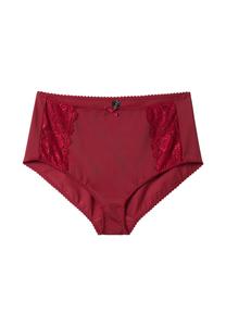 Трусики на талии со слегка прозрачным кружевом sheego, цвет Burgund