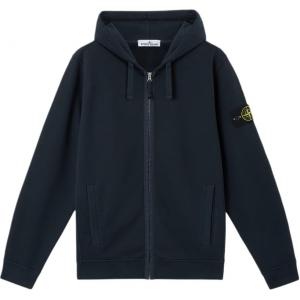 Худи на молнии STONE ISLAND, синий