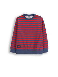 Рубашка из хлопка с длинными рукавами темно-синего цвета MOKIDA