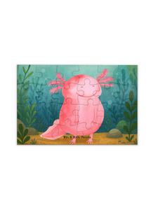 Mr. & Mrs. Panda Головоломка Аксолотль Счастливый Дизайн без слов белым цветом