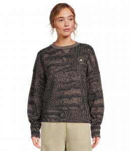 Толстовка adidas by Stella McCartney Loose Sweatshirt Printed JN2215, цвет Black Charcoal