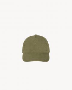 Бейсболка CASSANDRE из хлопкового денимового твила SAINT LAURENT, зеленый