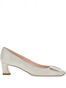 Кожаные туфли-лодочки Trompette Roger Vivier, серый