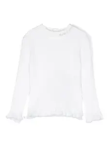 Джемпер с вышитым логотипом Balmain Kids, белый