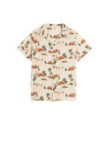 Koton Рубашка на пуговицах комфортного кроя в бежевом цвете