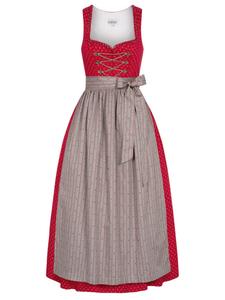 Широкая юбка в сборку Trachtenhof Nübler  lang Thea, красный