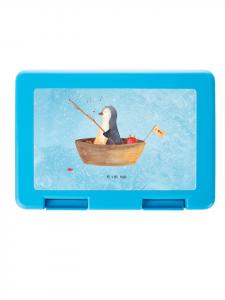 Mr. & Mrs. Panda Ящик для хранения рыболовной лодки Penguin, без надписей, ледяного синего цвета