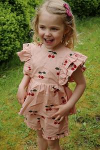 Детская хлопковая блузка Verbena Top GOTS Konges Sløjd, розовый