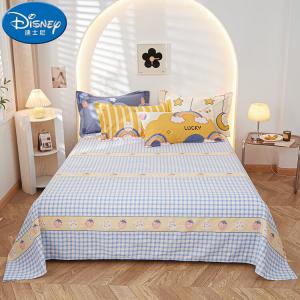 Disney Простыня и наволочка 270х250 см, хлопок, цвет Strawberry Blue Plaid