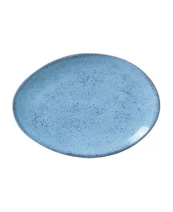 Тарелки овальные для десерта из керамики, набор из 6 шт. Porto Brasil, breeze