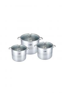 Набор кастрюль Cofi, серебристый