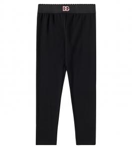 Леггинсы из смесовой хлопковой ткани Dolce&Gabbana Kids, Nero