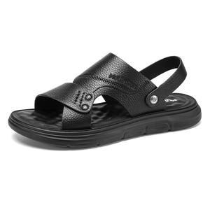 Mulinsen Пляжные сандалии мужские, черно-коричневые