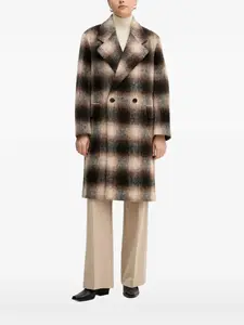 Двубортное пальто в клетку Joop!, коричневый