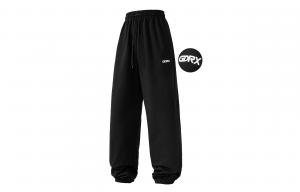 Вязаные спортивные брюки Unisex GDRX, серый спиральный дизайн