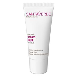 Крем для лица aloe vera creme light ohne duft Santaverde, объем 30 мл