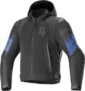 Водонепроницаемая текстильная мотоциклетная куртка Alpinestars zaca air venom, Black/Blue