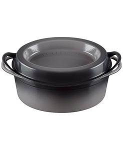 Эмалированная чугунная овальная кастрюля-дуфеу объемом 7,25 кварты (около 2,3 литра) Le Creuset, Oyster