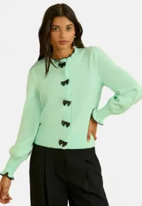 Джемпер стандартного кроя с бантом Love & Roses, Mint Green