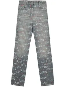 Прямые джинсы из коллаборации с Future Lanvin, синий