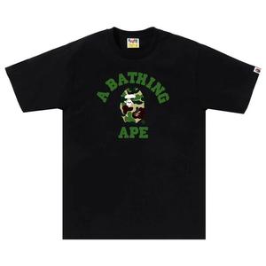 Футболка BAPE ABC Camo College Tee, Black/Green