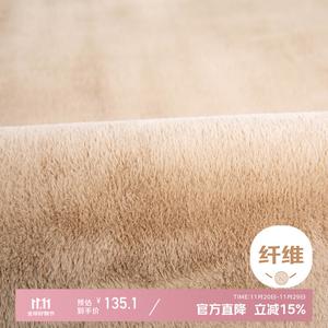 Xinglianxin Ковер 100х200 см из искусственного кроличьего меха, моющийся, для спальни/гостиной, светлый верблюжий цвет, короткий ворс