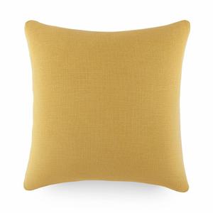 Декоративная подушка из стираного и потертого хлопка Urban Loft с декором, оранжевый