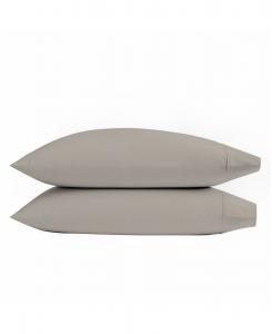 Комплект из двух наволочек из хлопкового сатина с плотностью плетения 400 нитей, устойчивых к сминанию, стандартного размера Purity Home, Taupe 1, Standard Pillowcase